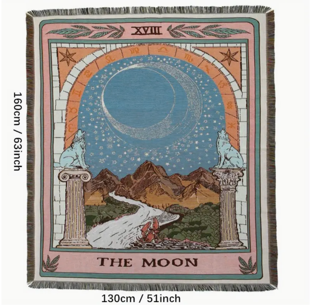 Multifunctional Blanket - Bohemian Knitted Moon